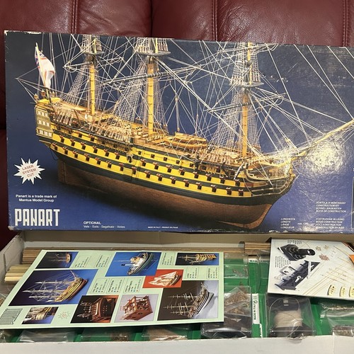 Hms victory wooden model ship - model,