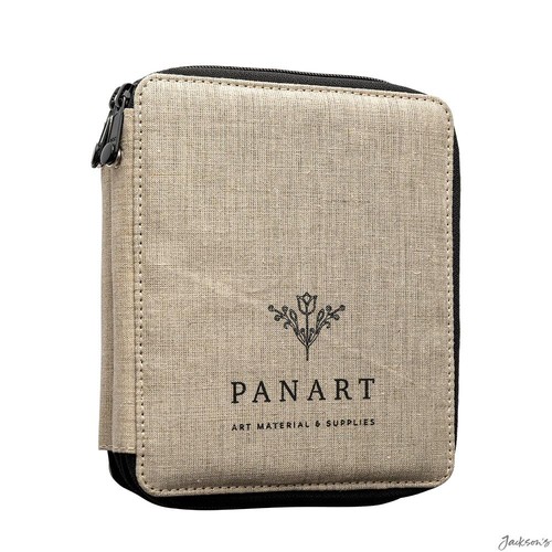 Panart linen pencil case - pencil, holds
